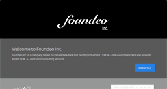 Desktop Screenshot of foundeo.com