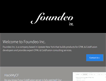 Tablet Screenshot of foundeo.com